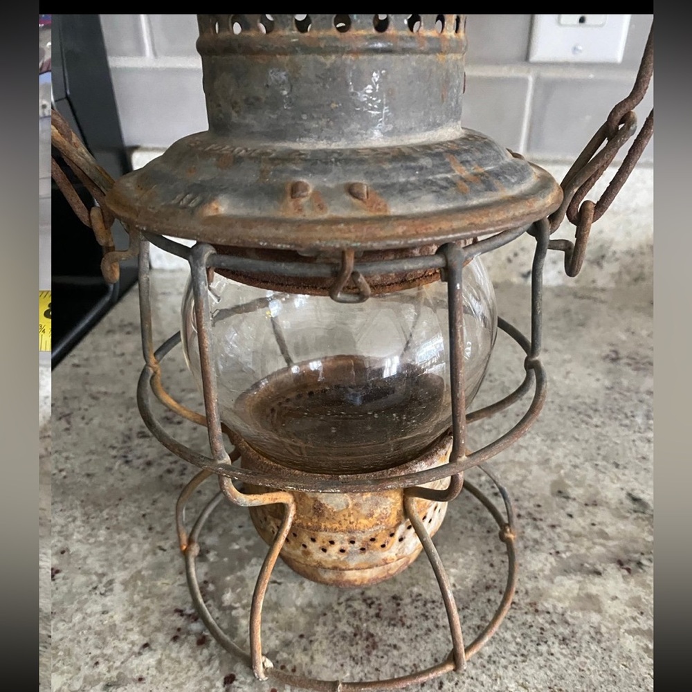 Vintage/ antique Railroad Marking Lantern with original Noxon glass early 1900s